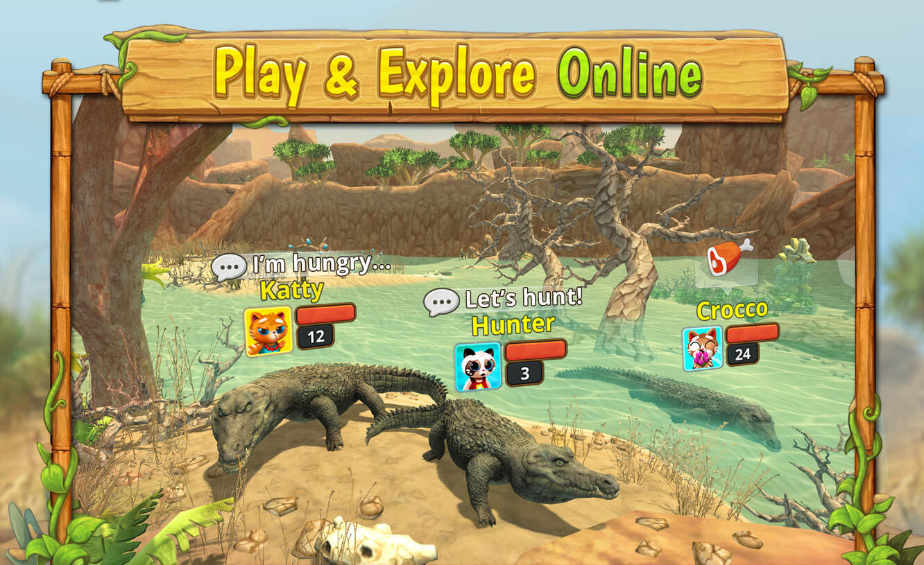 Crocodile family sim screenshot